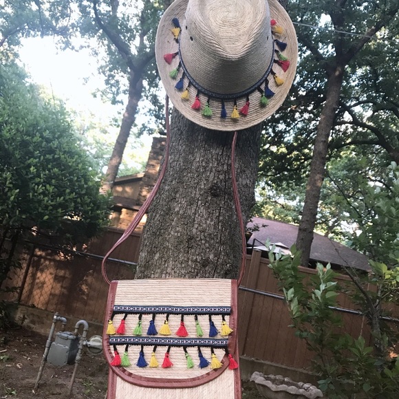 14 🖐 Handmade🖐Palm leaf crossbody bag - Picture 3 of 4